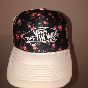 Floral Vans off the Wall snap back